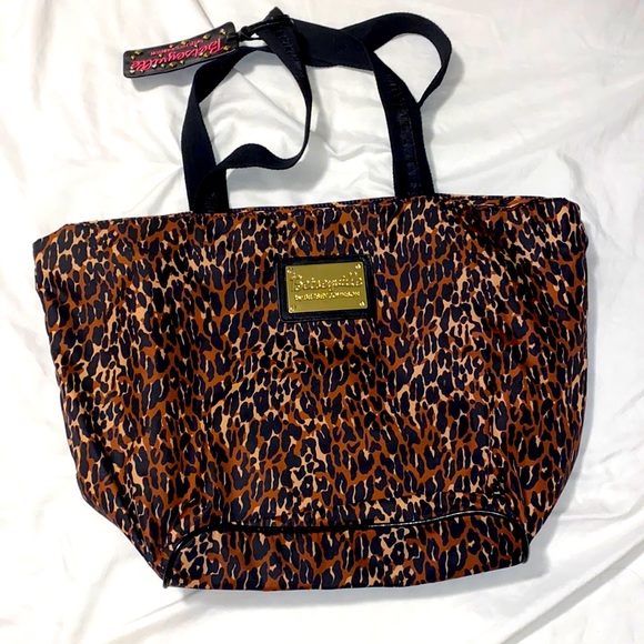 Betseyville Betsey Johnson Leopard Tote Bag - Picture 1 of 2